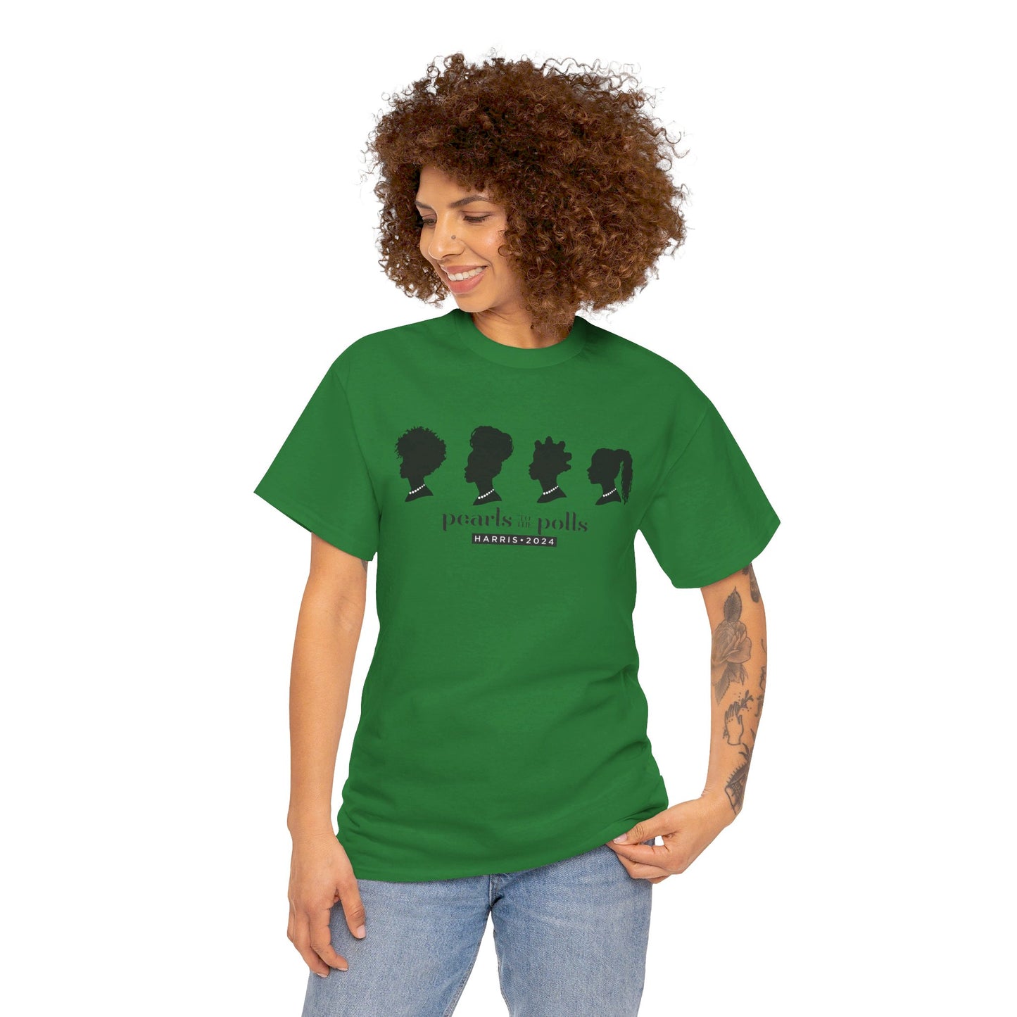 Pearls to the Polls: Represent - Unisex Heavy Cotton Tee