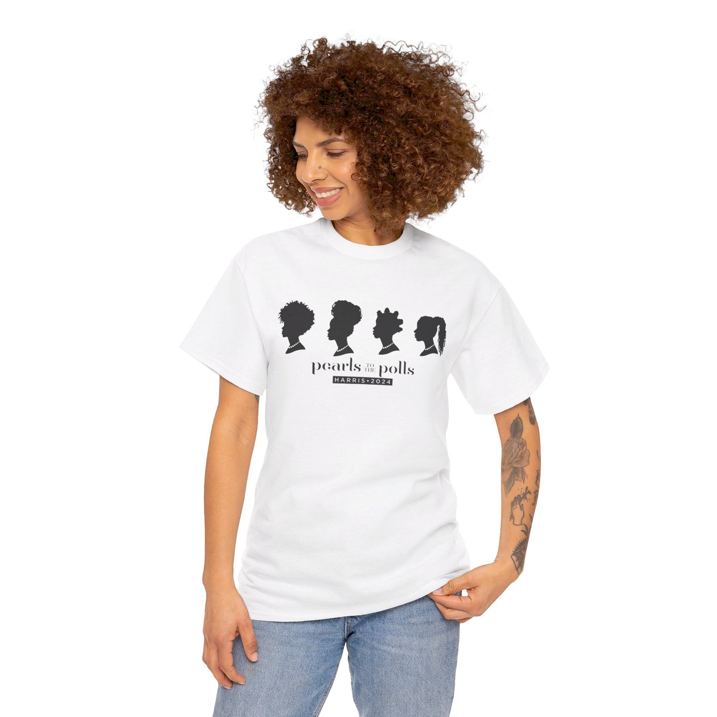 Pearls to the Polls: Represent - Unisex Heavy Cotton Tee
