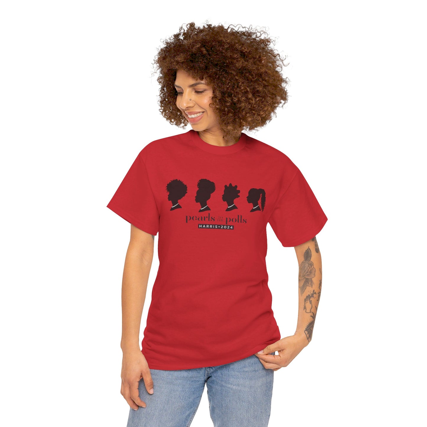 Pearls to the Polls: Represent - Unisex Heavy Cotton Tee