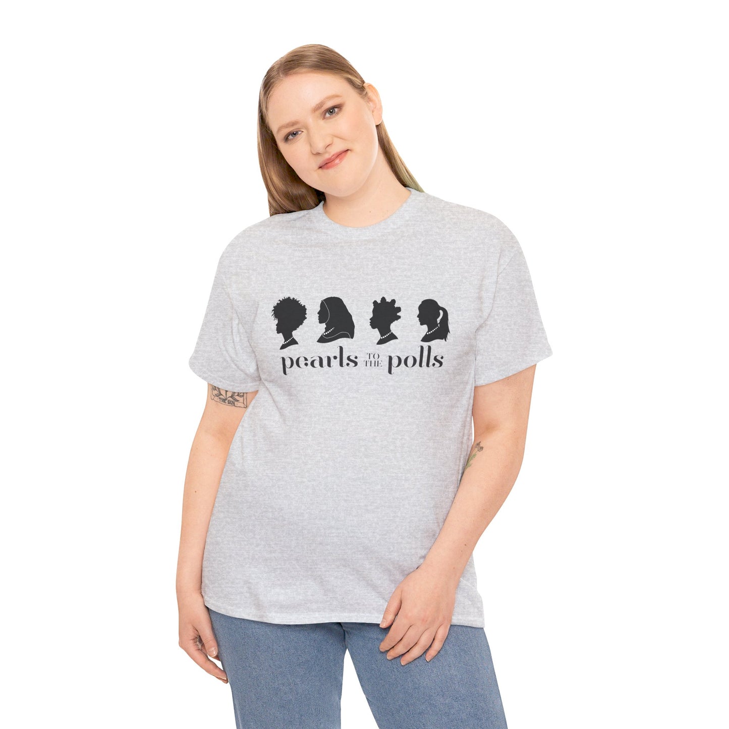 Pearls to the Polls - ALL WOMEN (Unisex Heavy Cotton Tee)
