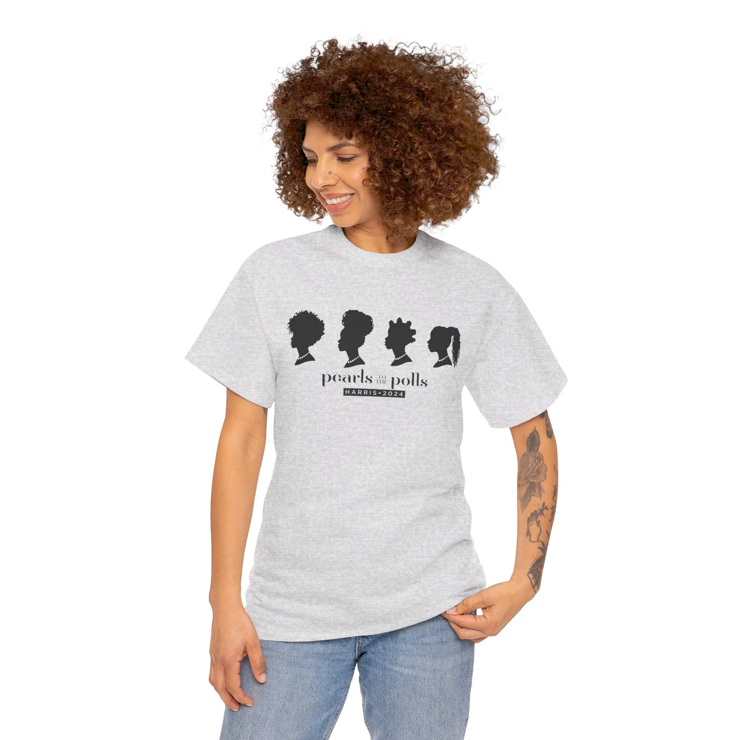 Pearls to the Polls: Represent - Unisex Heavy Cotton Tee