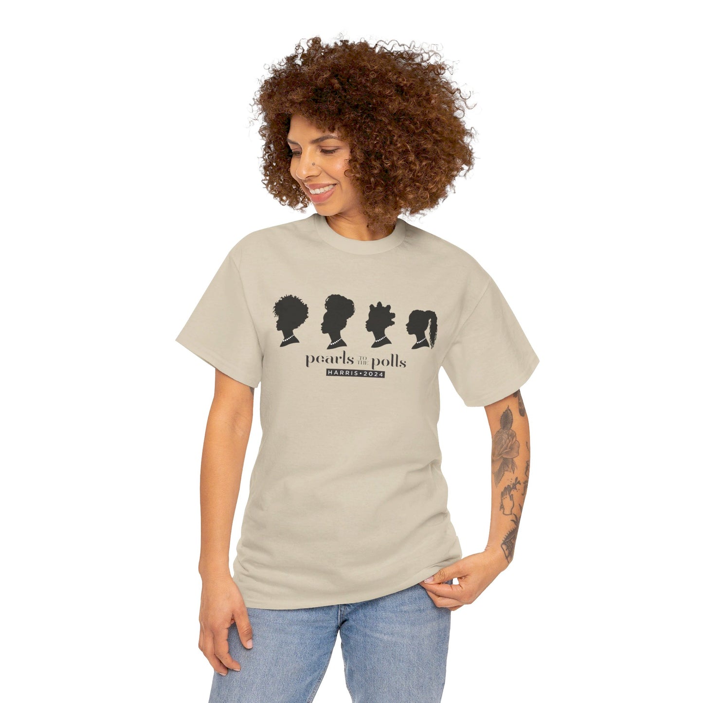 Pearls to the Polls: Represent - Unisex Heavy Cotton Tee