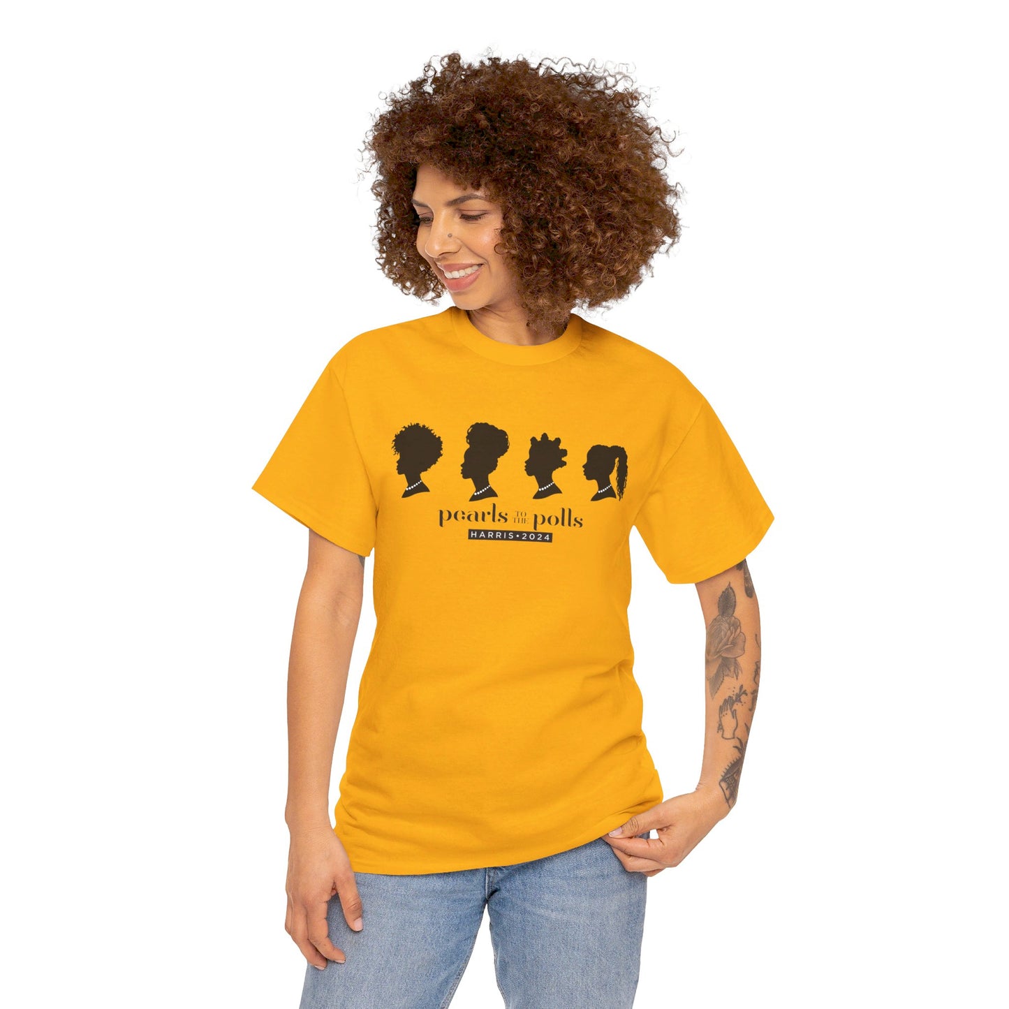 Pearls to the Polls: Represent - Unisex Heavy Cotton Tee