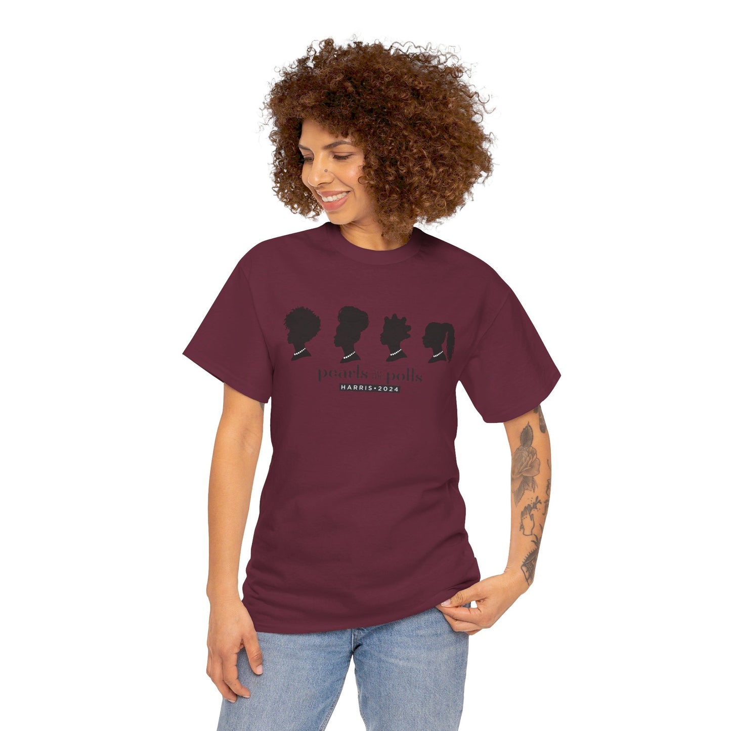 Pearls to the Polls: Represent - Unisex Heavy Cotton Tee
